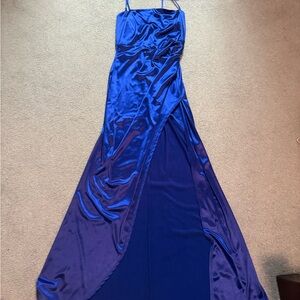 Honey and Rosie Royal Blue High Low Dress